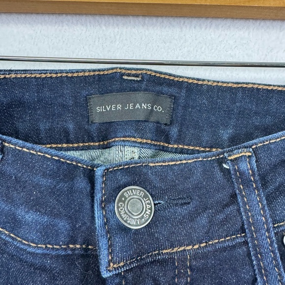Silver Jeans Co. Elyse Slim Bootcut Jeans | Women’s 28x31 | Dark Wash - Picture 3 of 6